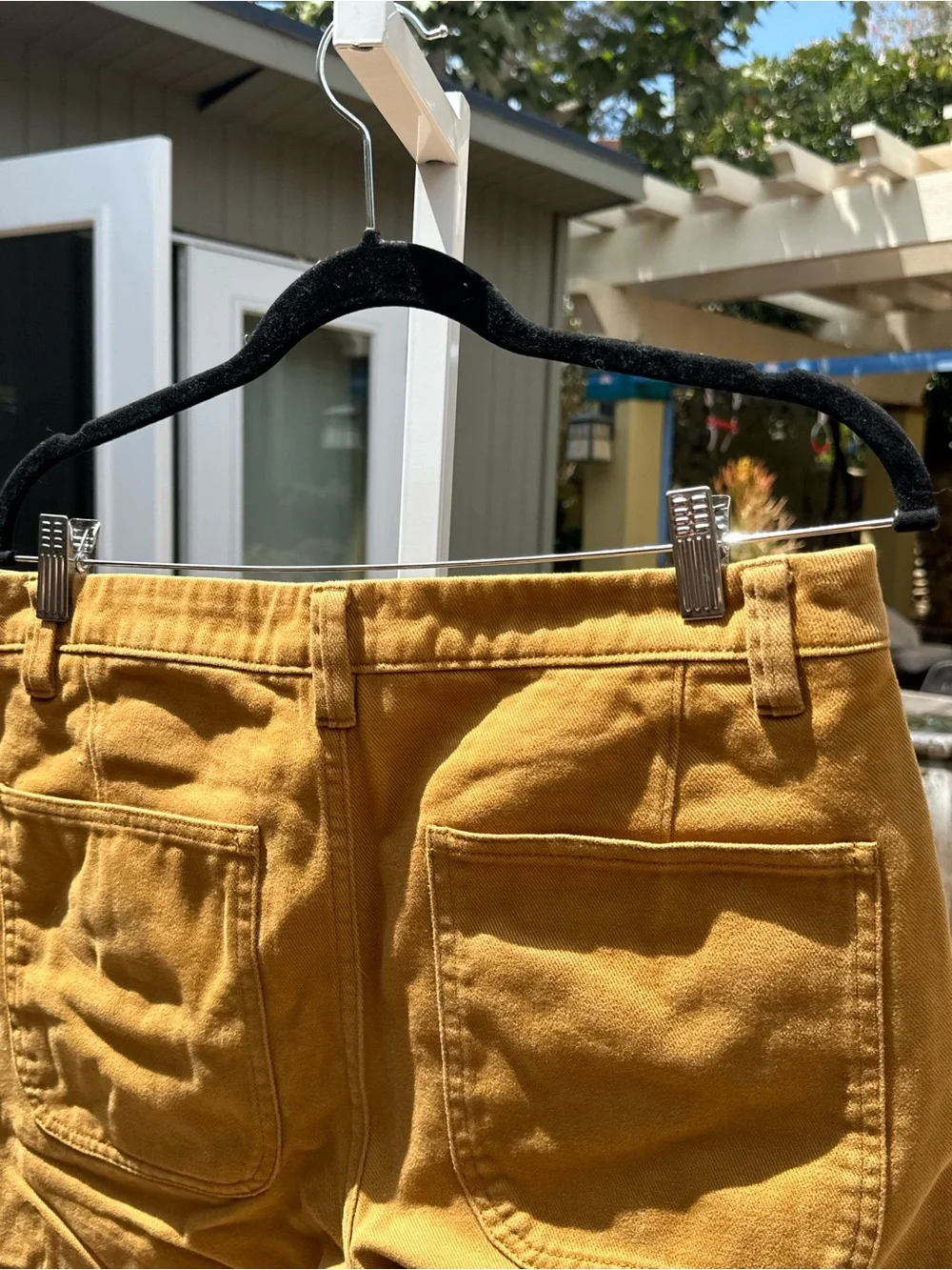 Acne Studios Men's Mustard Twill Chinos